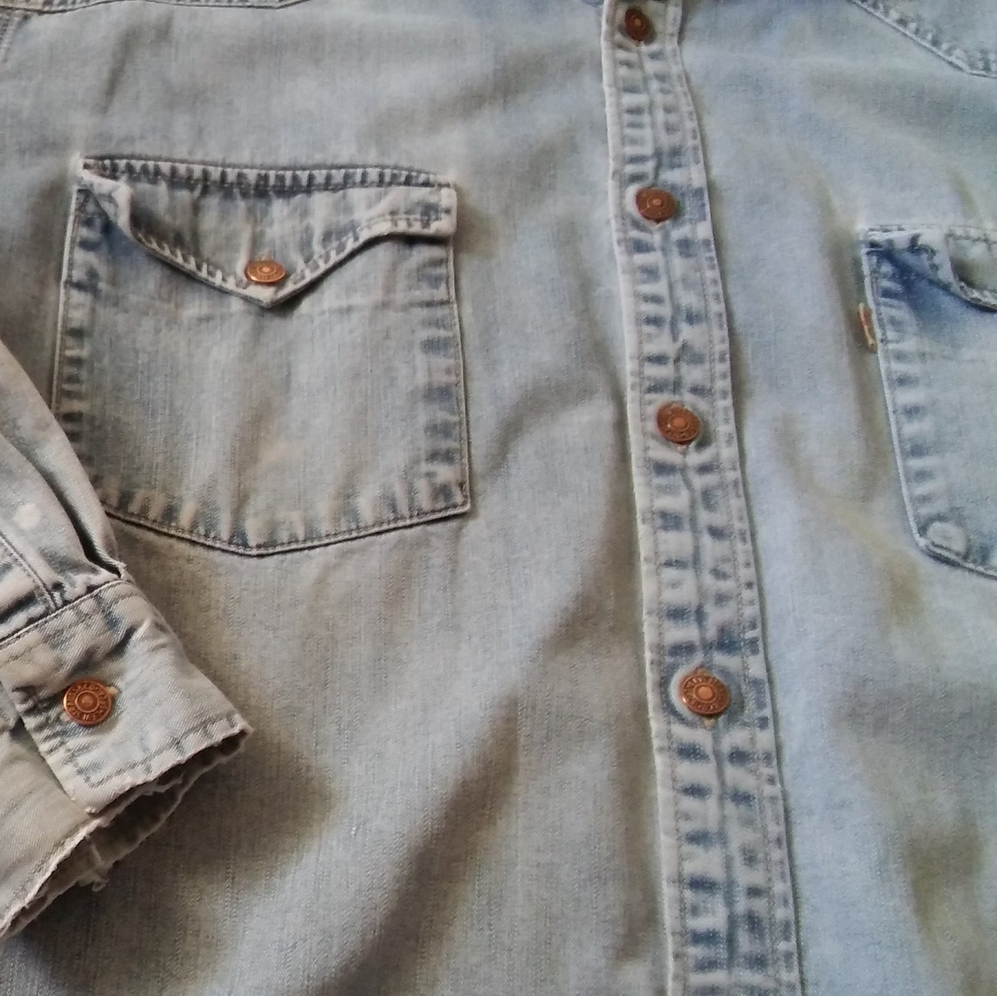 Levi's Long Sleeve Denim Overcoat