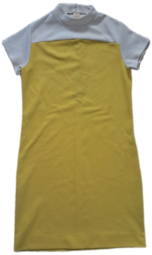 1960s vintage dress by Cintura. Talon zipper on back of garment.