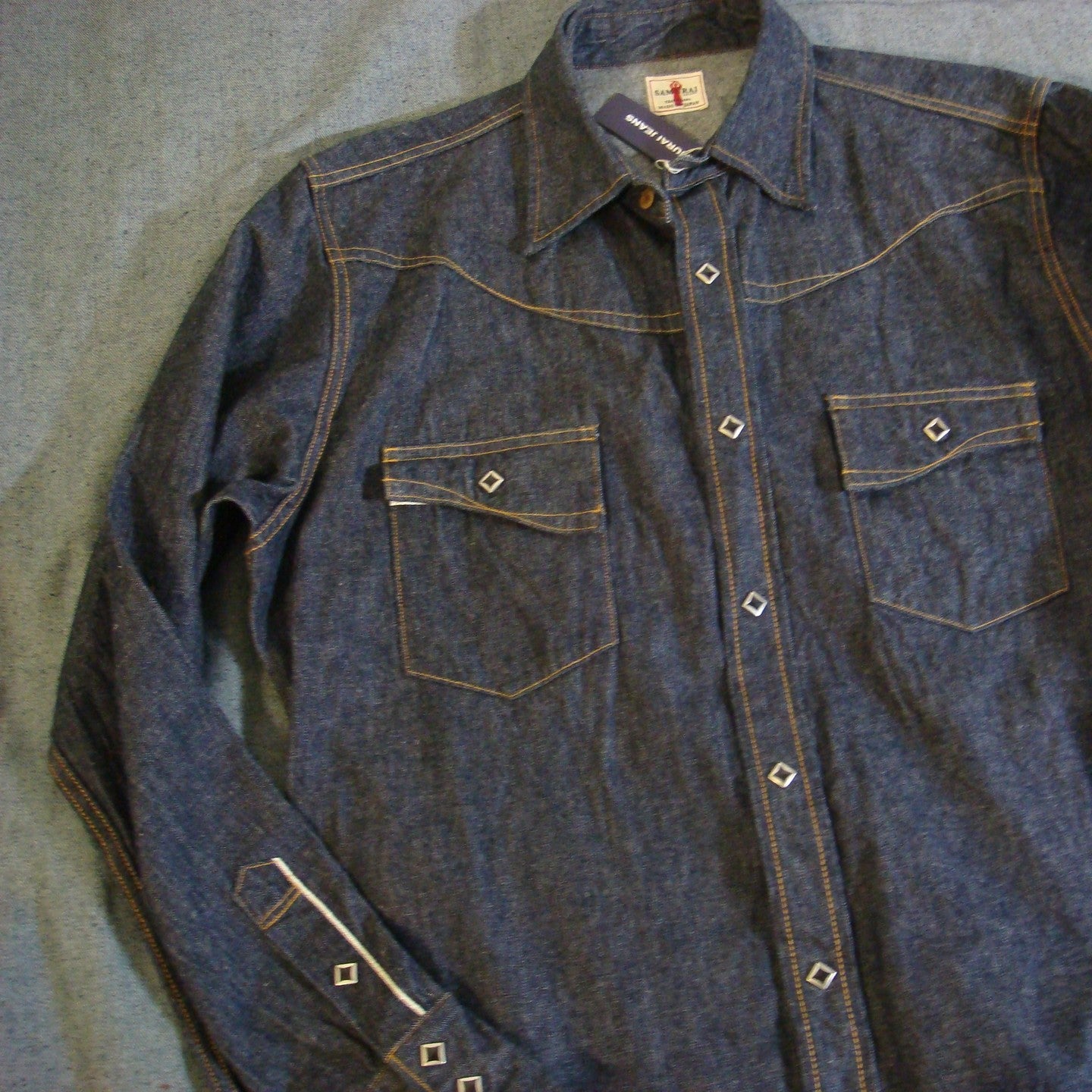 Western Long Sleeve Denim Shirt